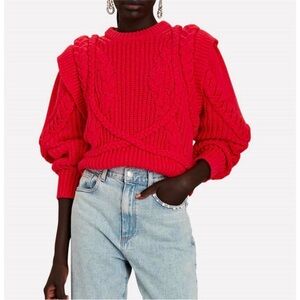 RONNY KOBO Statement Cableknit Sweater